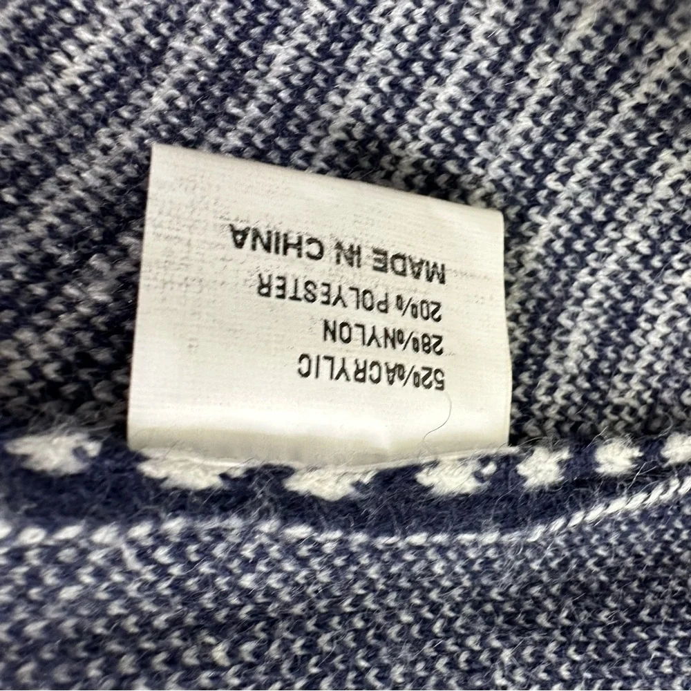 Merokeety Women’s size Large Gray and Blue Open Long Cardigan Sweater - Picture 7 of 10